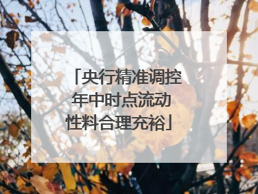 央行精准调控 年中时点流动性料合理充裕