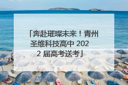 奔赴璀璨未来！青州圣维科技高中 2022 届高考送考