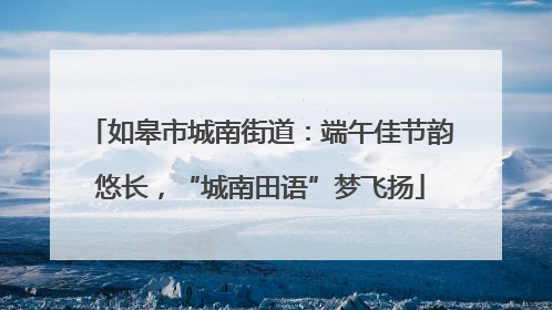 如皋市城南街道：端午佳节韵悠长，“城南田语”梦飞扬