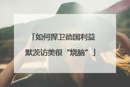 如何捍卫德国利益 默茨访美很“烧脑”