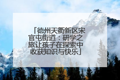 德州天衢新区宋官屯街道：研学之旅让孩子在探索中收获知识与快乐