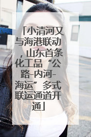 小清河又与海港联动，山东首条化工品“公路-内河-海运”多式联运通道开通