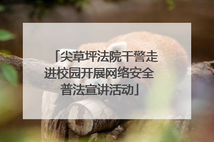 尖草坪法院干警走进校园开展网络安全普法宣讲活动