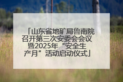 山东省地矿局鲁南院召开第三次安委会会议暨2025年“安全生产月”活动启动仪式