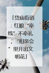 岱庙街道：红娘“牵线”不牵礼，“相亲会”里开出文明花