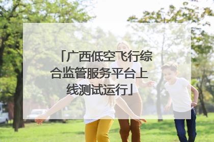 广西低空飞行综合监管服务平台上线测试运行