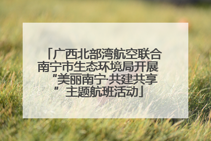 广西北部湾航空联合南宁市生态环境局开展“美丽南宁·共建共享”主题航班活动
