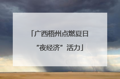广西梧州点燃夏日“夜经济”活力