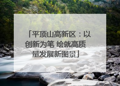 平顶山高新区：以创新为笔 绘就高质量发展新图景