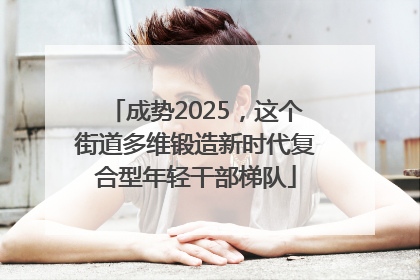成势2025，这个街道多维锻造新时代复合型年轻干部梯队