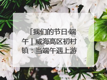 我们的节日·端午｜威海高区初村镇：当端午遇上游园会：来一场“粽”享欢乐的趣味冒险！