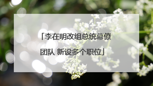 李在明改组总统幕僚团队 新设多个职位