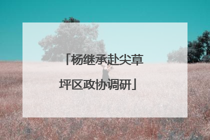 杨继承赴尖草坪区政协调研