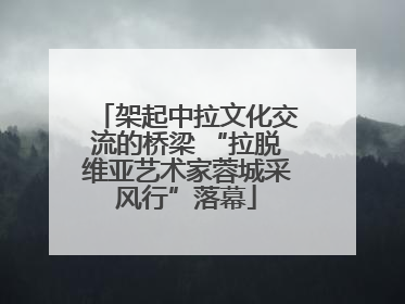 架起中拉文化交流的桥梁 “拉脱维亚艺术家蓉城采风行”落幕