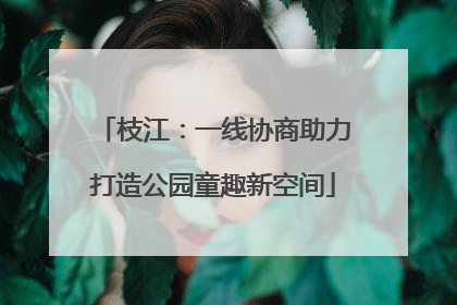 枝江：一线协商助力打造公园童趣新空间