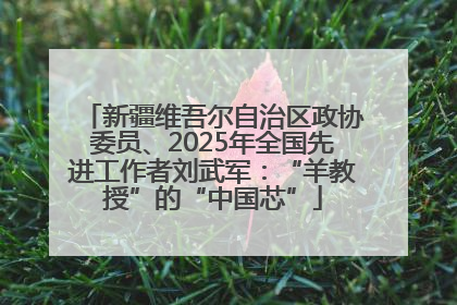 新疆维吾尔自治区政协委员、2025年全国先进工作者刘武军：“羊教授”的“中国芯”