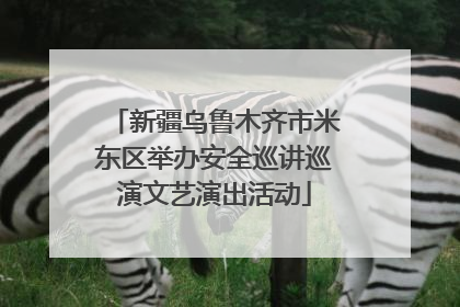 新疆乌鲁木齐市米东区举办安全巡讲巡演文艺演出活动