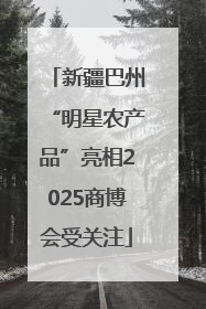 新疆巴州“明星农产品”亮相2025商博会受关注