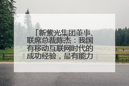 新紫光集团董事、联席总裁陈杰：我国有移动互联网时代的成功经验，最有能力做好AI应用创新