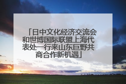 日中文化经济交流会和世博国际联盟上海代表处一行来山东巨野共商合作新机遇