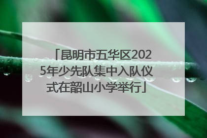 昆明市五华区2025年少先队集中入队仪式在韶山小学举行