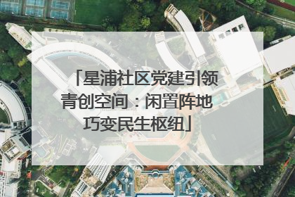 星浦社区党建引领青创空间：闲置阵地巧变民生枢纽