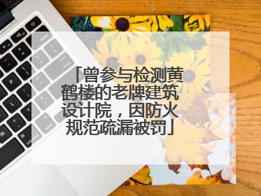 曾参与检测黄鹤楼的老牌建筑设计院，因防火规范疏漏被罚