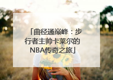 曲径通巅峰：步行者主帅卡莱尔的NBA传奇之旅