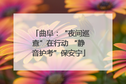 曲阜：“夜间巡查”在行动 “静音护考”保安宁
