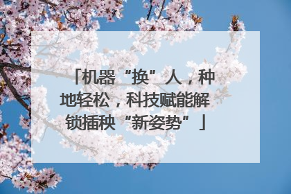机器“换”人，种地轻松，科技赋能解锁插秧“新姿势”