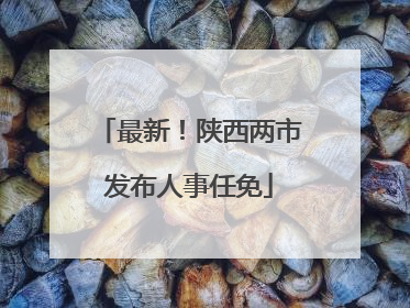 最新！陕西两市发布人事任免