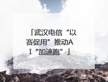 武汉电信“以赛促用”推动AI“加速跑”