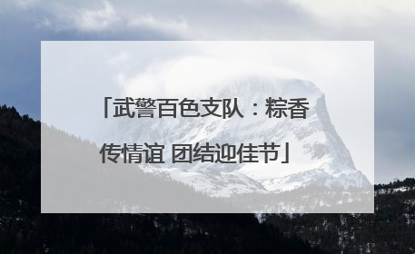 武警百色支队：粽香传情谊 团结迎佳节