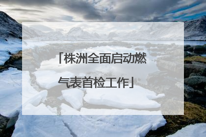 株洲全面启动燃气表首检工作