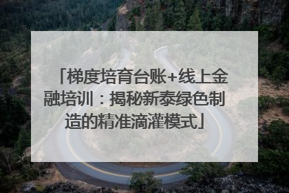 梯度培育台账+线上金融培训：揭秘新泰绿色制造的精准滴灌模式