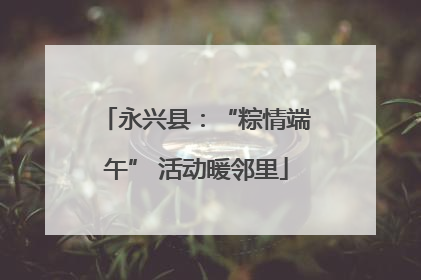 永兴县：“粽情端午” 活动暖邻里