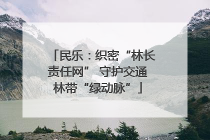 民乐：织密“林长责任网” 守护交通林带“绿动脉”