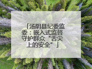 汤阴县纪委监委：嵌入式监督守护群众“舌尖上的安全”