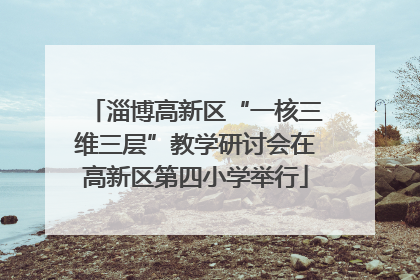 淄博高新区“一核三维三层”教学研讨会在高新区第四小学举行
