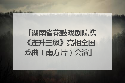 湖南省花鼓戏剧院携《连升三级》亮相全国戏曲（南方片）会演