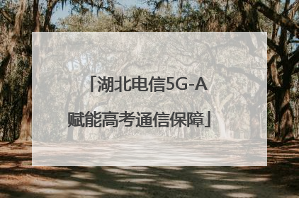 湖北电信5G-A赋能高考通信保障