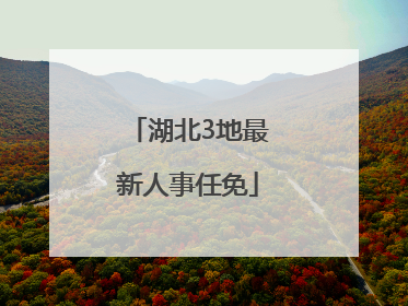湖北3地最新人事任免