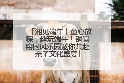 湘见端午丨童心放粽，趣玩端午！铜官窑国风乐园邀你共赴亲子文化盛宴