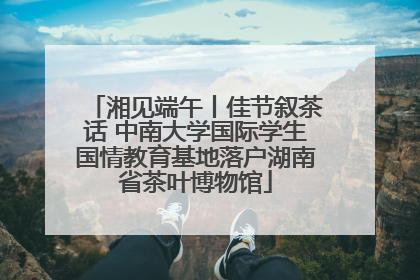 湘见端午丨佳节叙茶话 中南大学国际学生国情教育基地落户湖南省茶叶博物馆