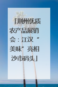 荆州优质农产品展销会：江汉“美味”亮相沙市码头
