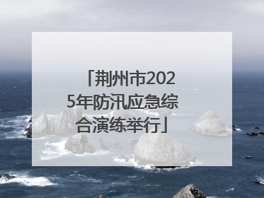 荆州市2025年防汛应急综合演练举行