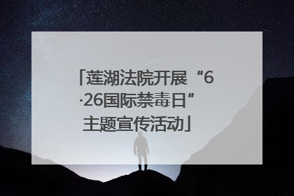 莲湖法院开展“6·26国际禁毒日”主题宣传活动