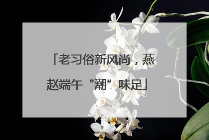 老习俗新风尚，燕赵端午“潮”味足