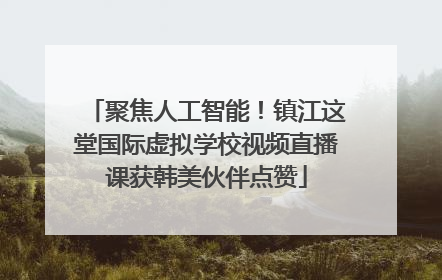 聚焦人工智能！镇江这堂国际虚拟学校视频直播课获韩美伙伴点赞