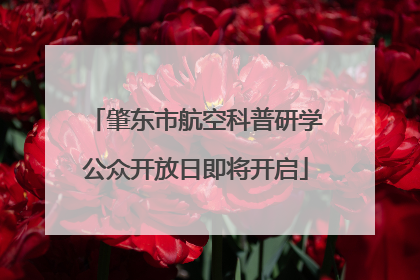 肇东市航空科普研学公众开放日即将开启